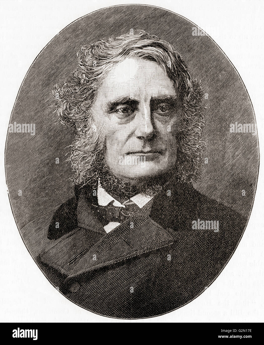 Edward Cardwell, 1st Viscount Cardwell,  1813 – 1886.  Prominent British politician in the Peelite and Liberal parties. Stock Photo