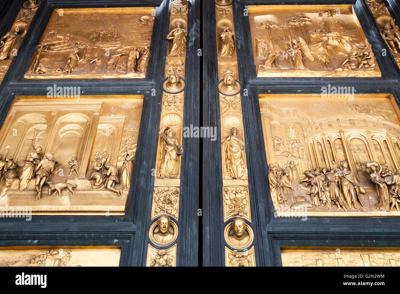 Florence Baptistery, bronze East doors, Gates of Paradise, by Lorenzo