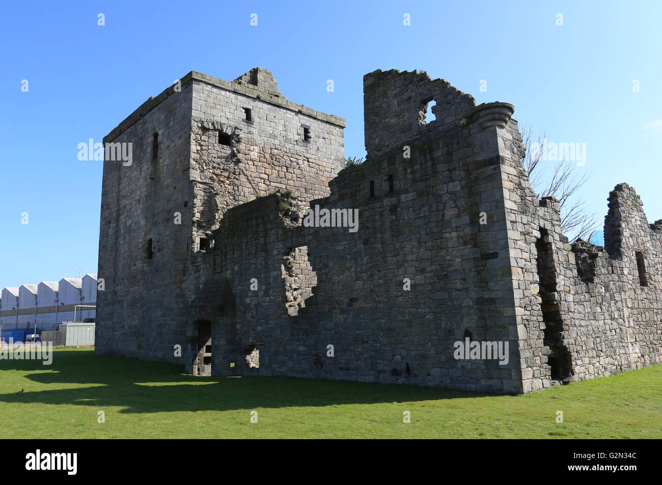 Ruins of Rosyth castle Fife Scotland June 2016 Stock Photo Alamy