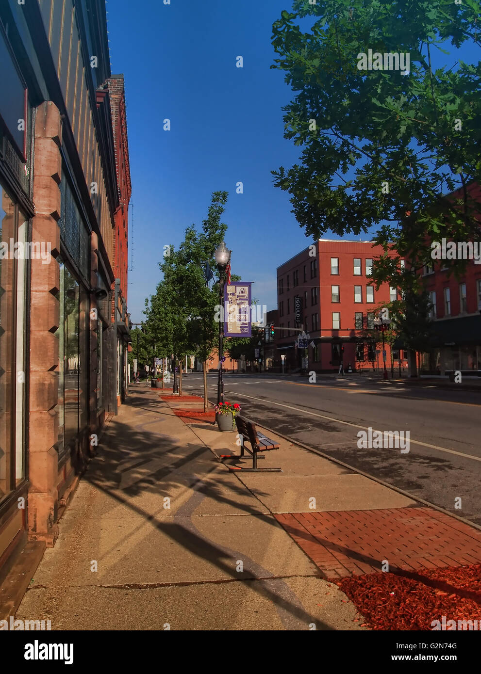 Seneca Falls street Stock Photo Alamy