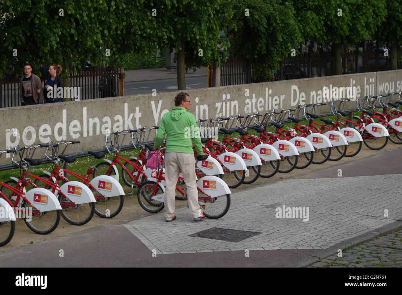 Velo Antwerp, rental bike scheme, Antwerp Belgium Stock Photo Alamy