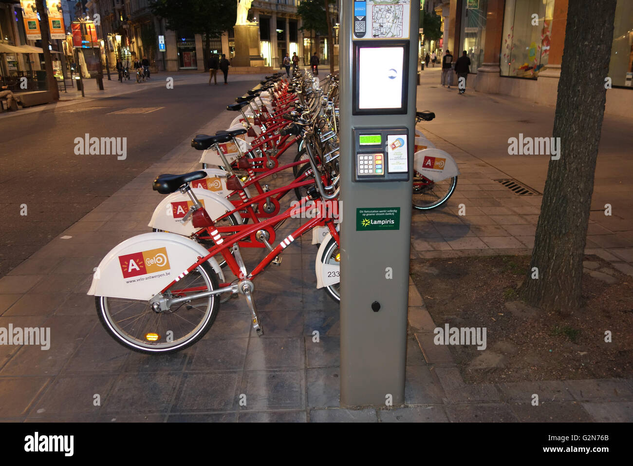 Velo Antwerp, rental bike scheme, Antwerp Belgium Stock Photo Alamy