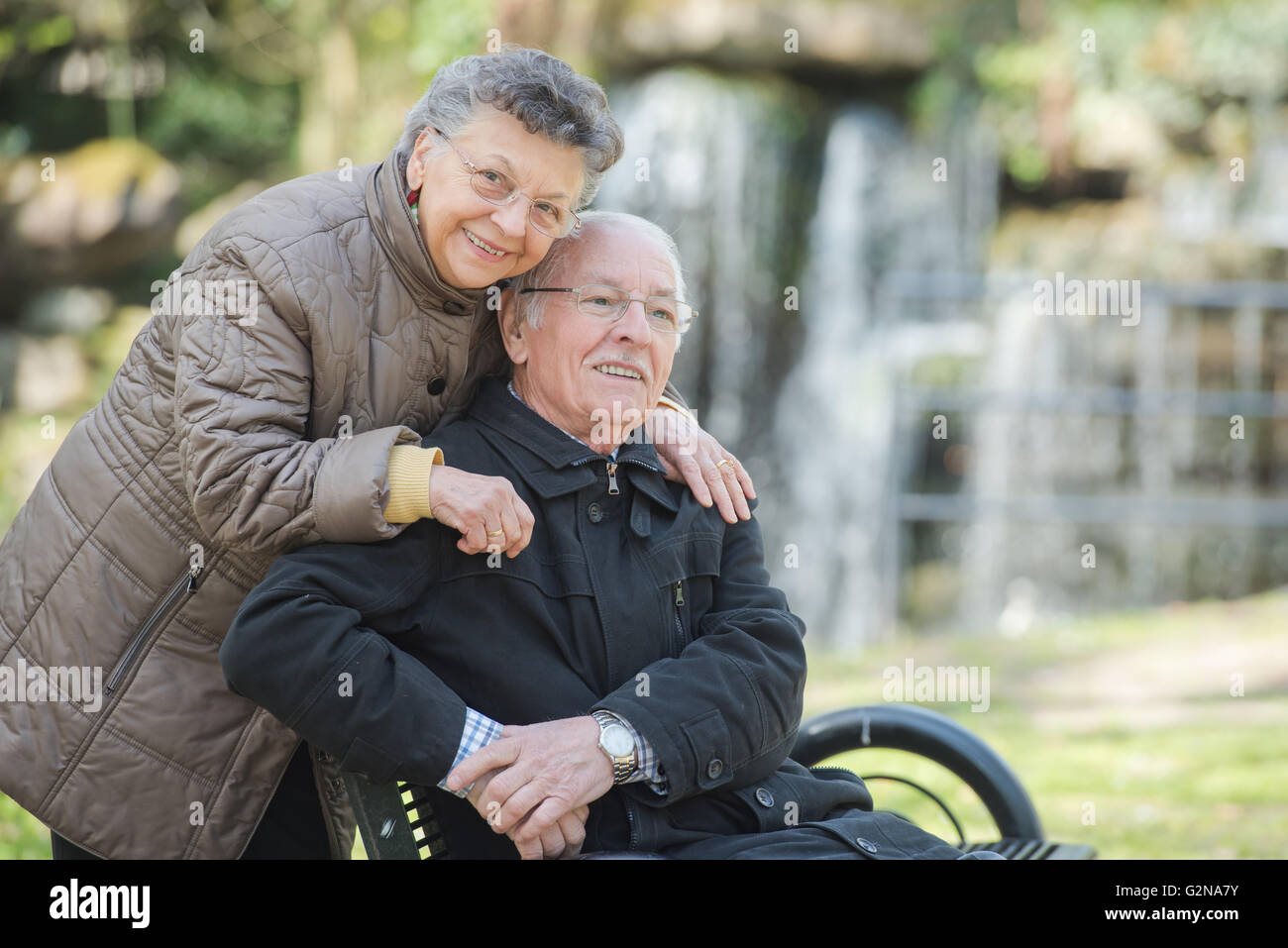 elderly couple Stock Photo