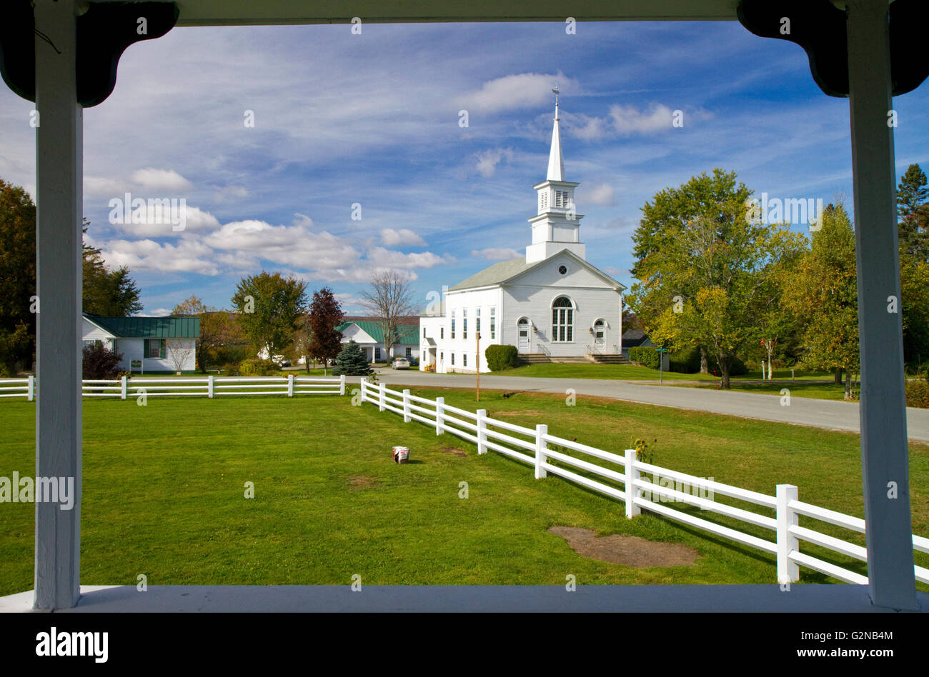 The United Church of Craftsbury, Vermont, USA Stock Photo Alamy
