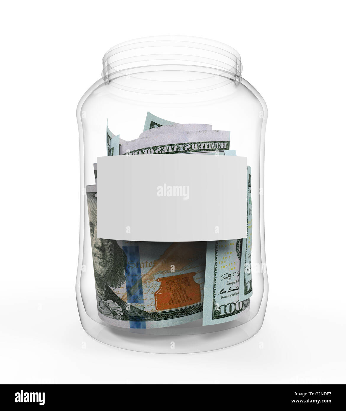 Money in Glass Jar Stock Photo Alamy
