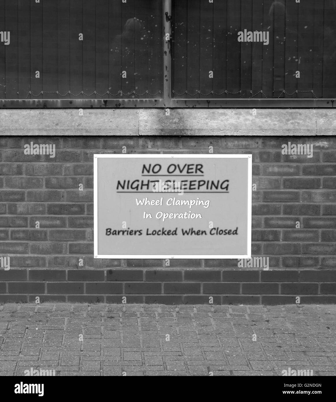 Camper no parking sign Black and White Stock Photos & Images - Alamy