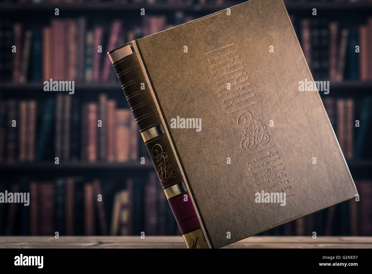 Heavy book Stock Photo