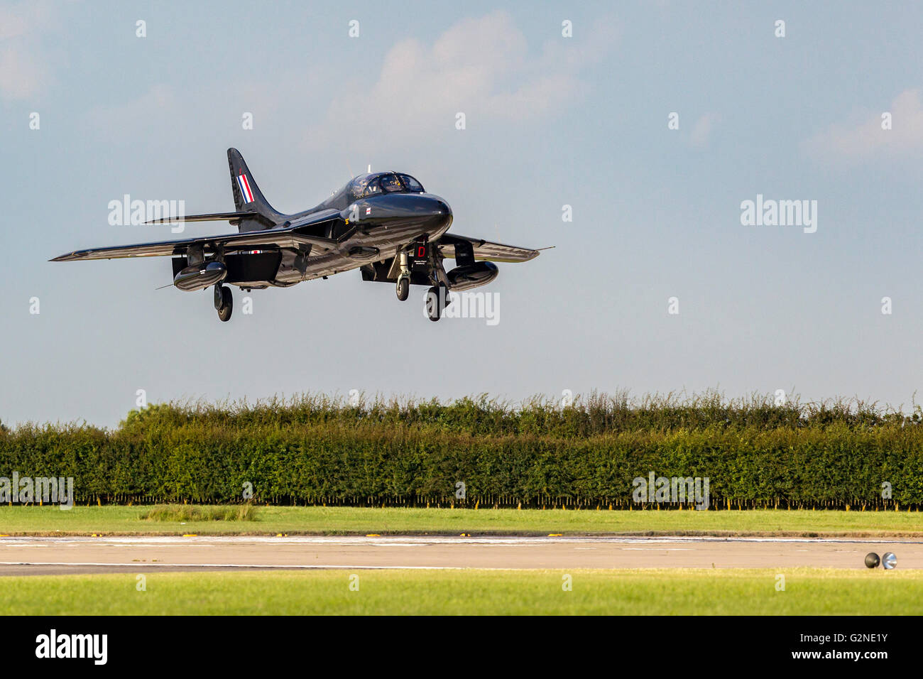 Hawker Hunter T 7a G Ffox From The Hunter Flight Academy At The Raf Stock Photo Alamy