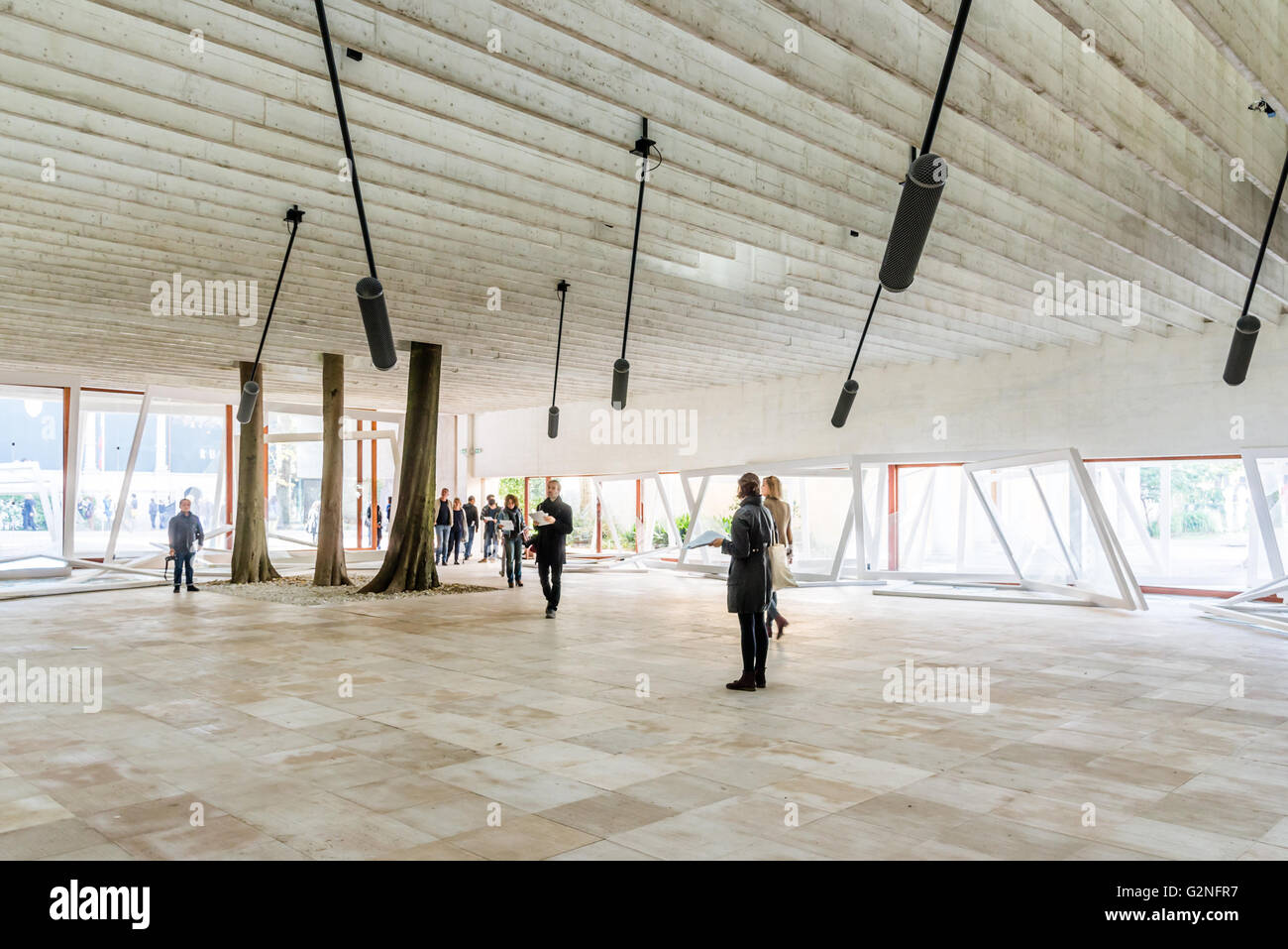 VENICE, ITALY - CIRCA NOVEMBER 2015 - Camille Norment Presents Rapture, at the Venice Biennial 2015 Stock Photo