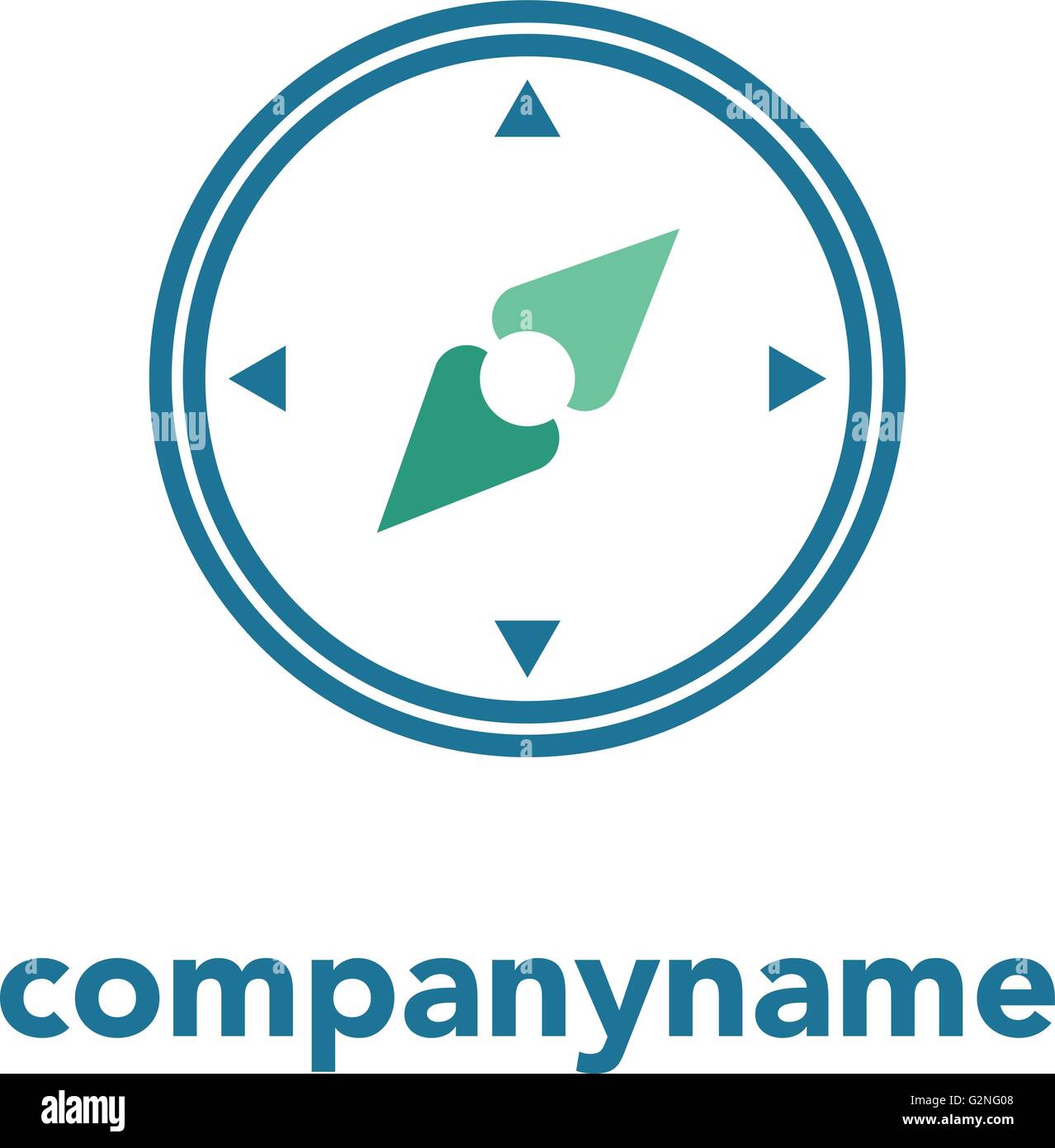 Compass Logo Esign Modern Compass vector vectors hi-res stock photography and images - Alamy