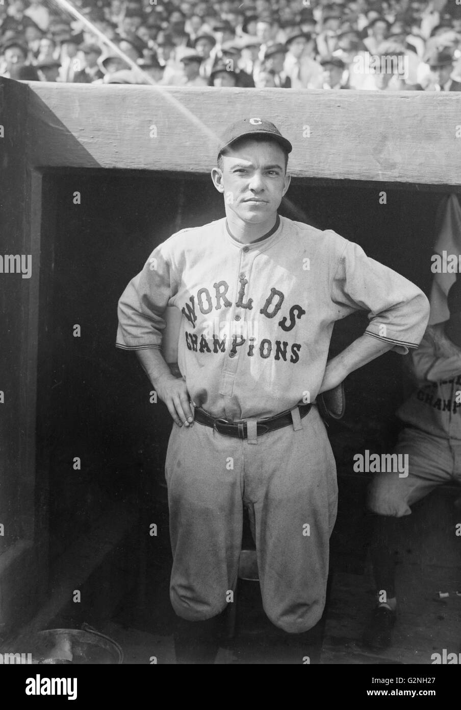 Joe Evans, Major League Baseball Player, Cleveland Indians, Portrait, circa 1921 Stock Photo