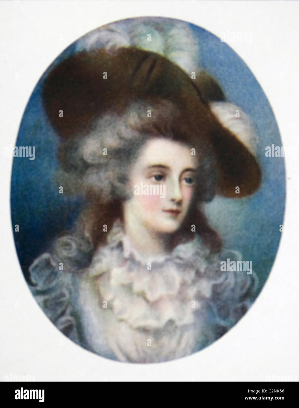 Miss Vincent by Vaslet of Bath (1770-1808) Stock Photo