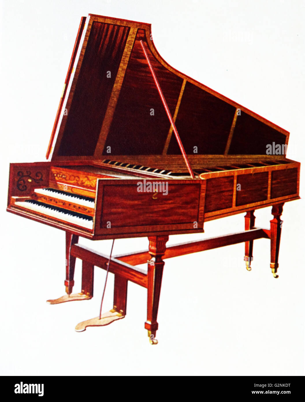 The Empress Harpsichord. This instrument is representative of the largest size of a Harpsichord