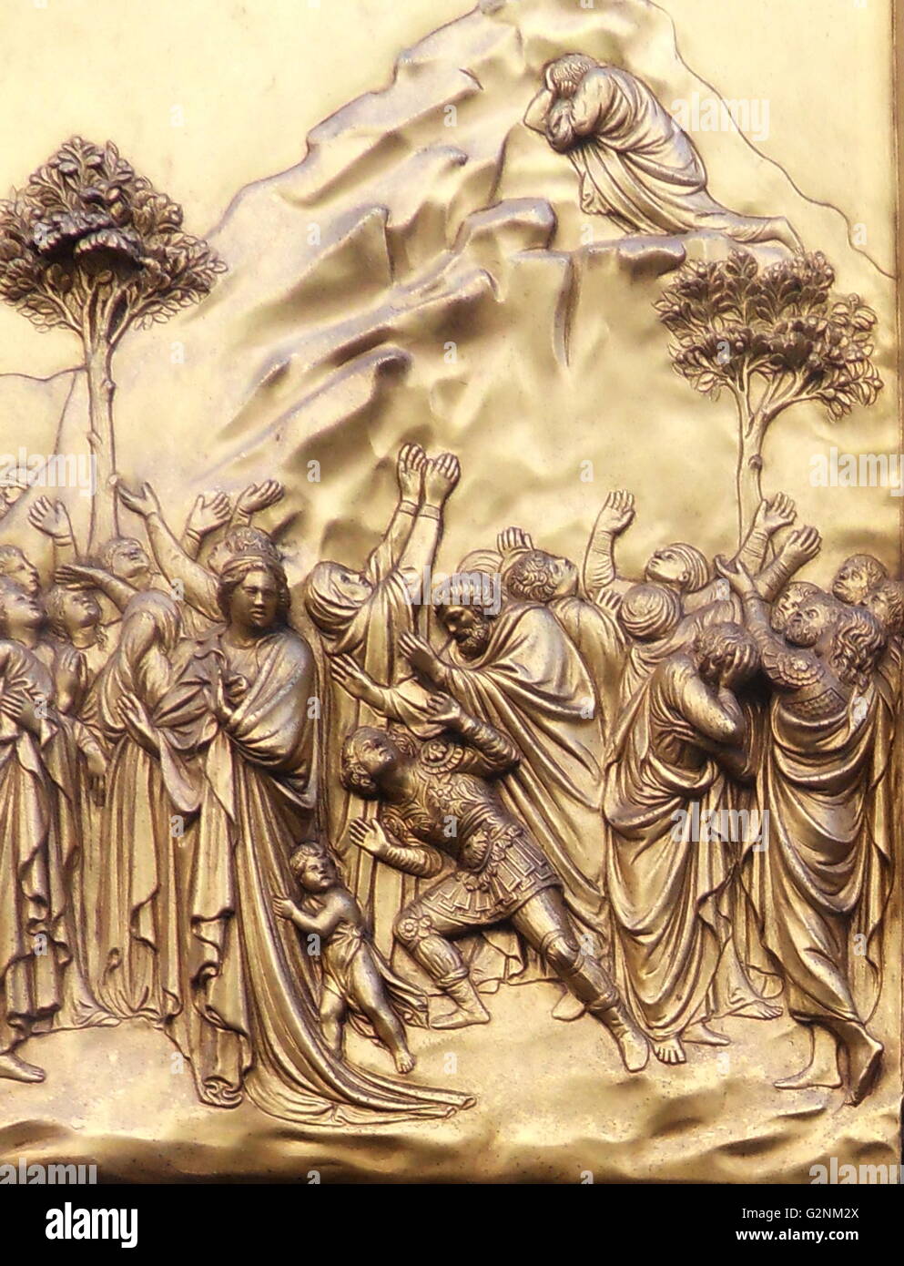 Relief Panels Showing Religious Scenes From The Doors Of