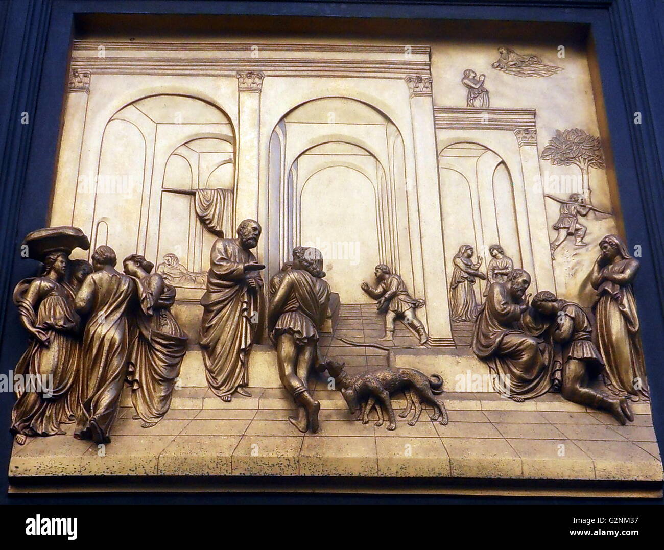 Relief Panels Showing Religious Scenes From The Doors Of The