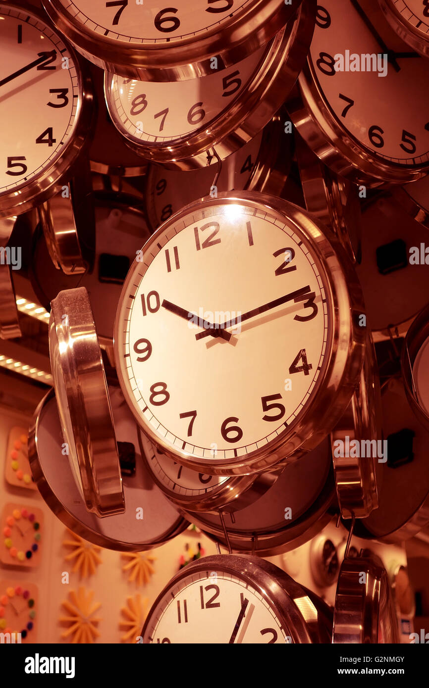 Several clocks Stock Photo