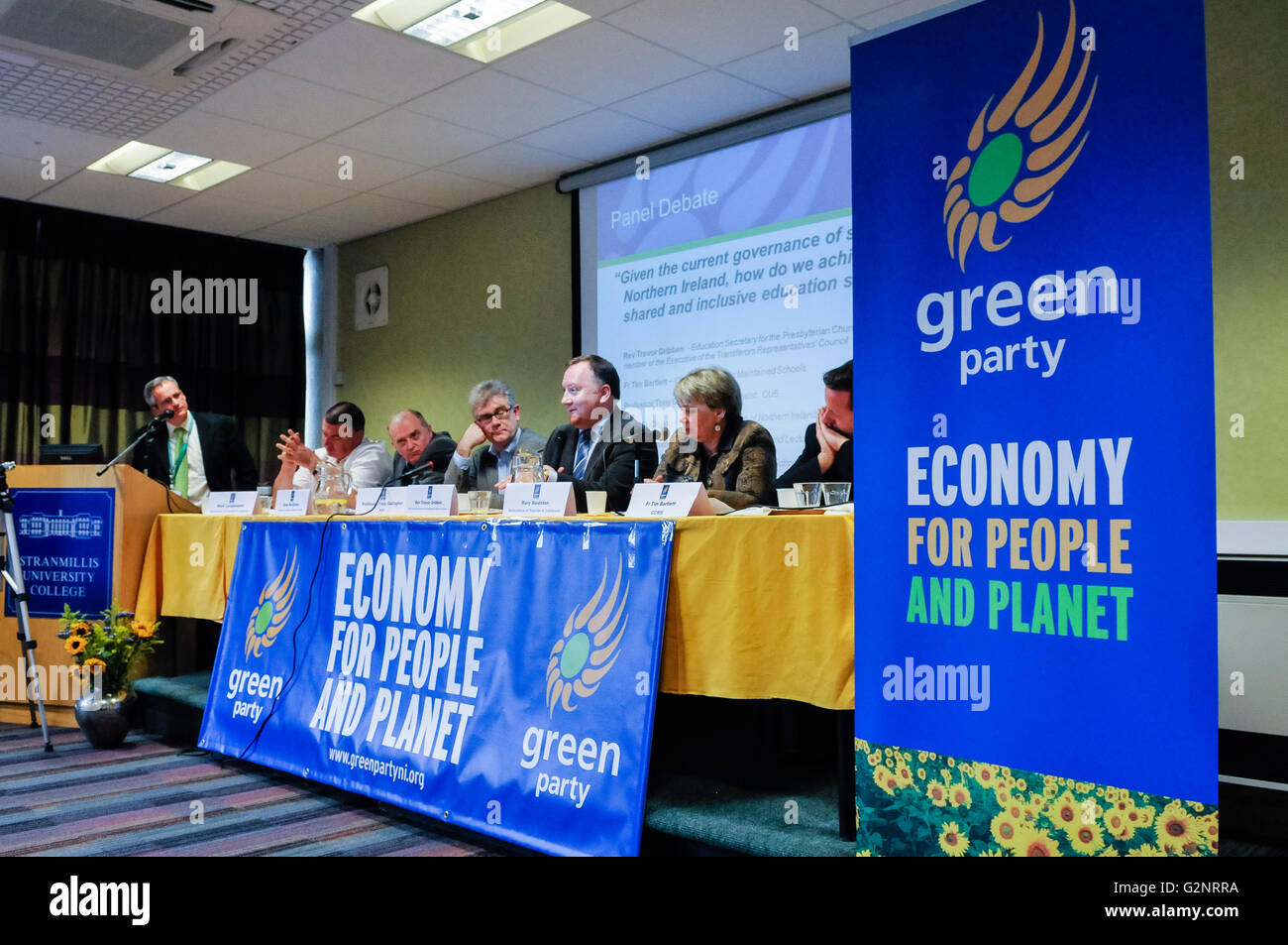 27th October 2012, Belfast.  The Green Party (Northern Ireland) hold their annual conference at Stranmillis College Stock Photo