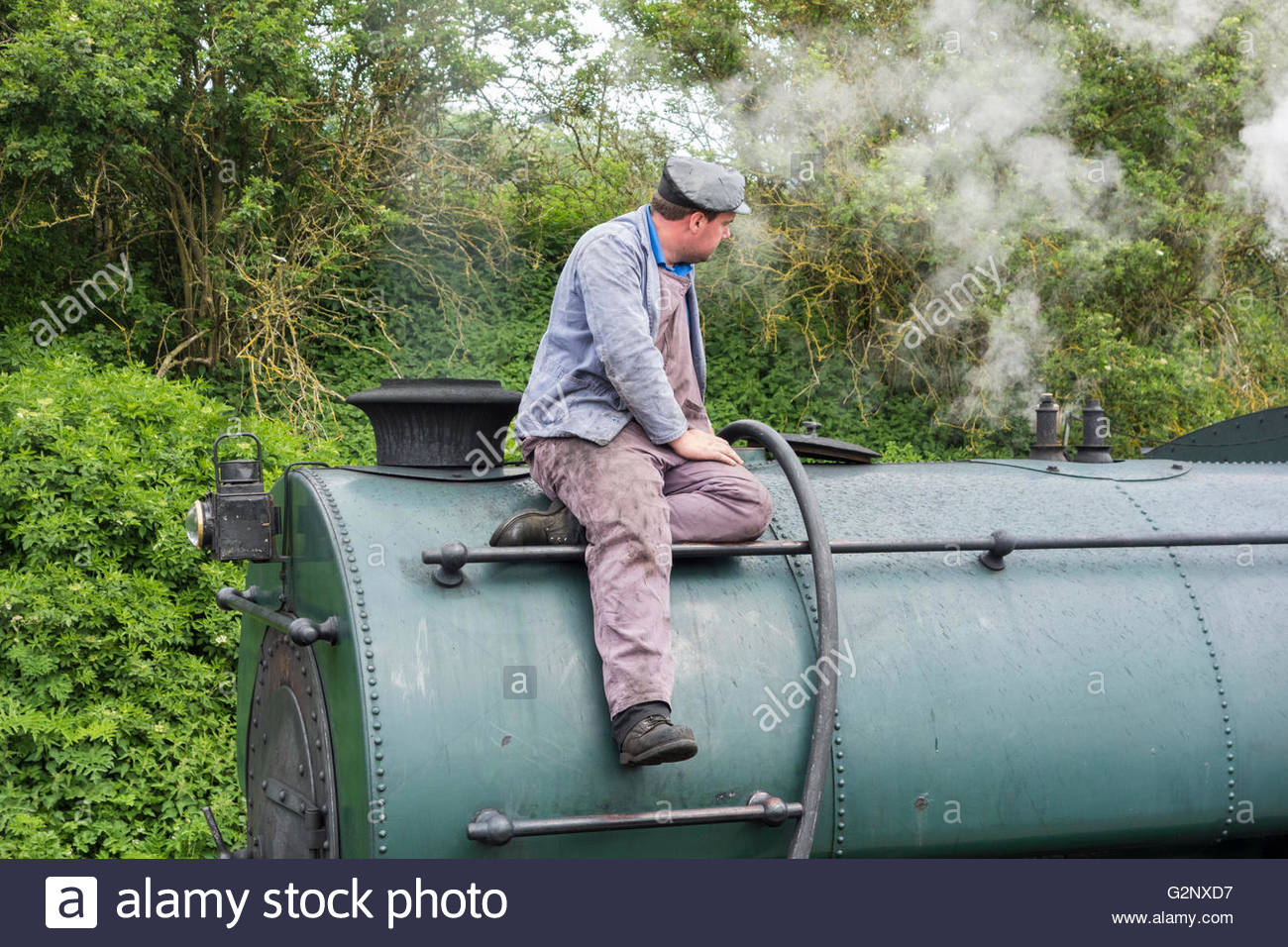 Steam Train Filling Water High Resolution Stock Photography and Images