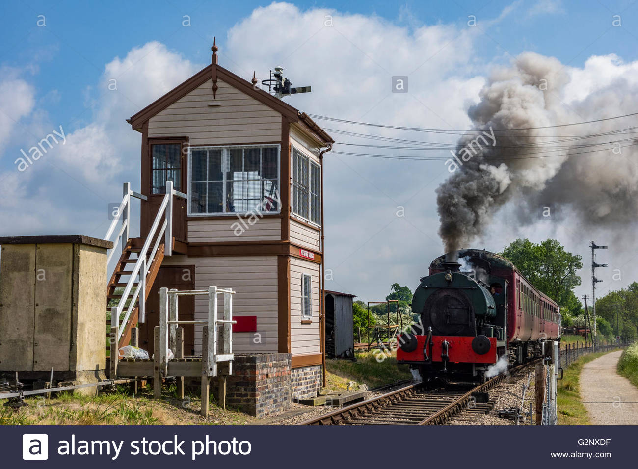 Steam Railway Signal Box Stock Photos & Steam Railway Signal Box Stock