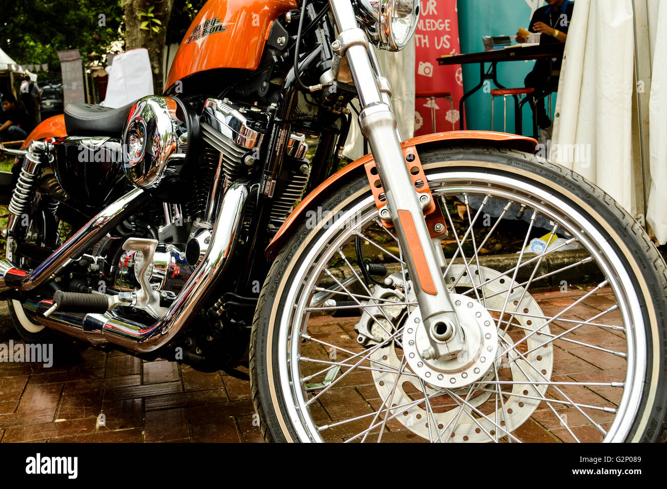 Harley davidson in automotive event tumplek blek, Jakarta, Indonesia Stock Photo Alamy