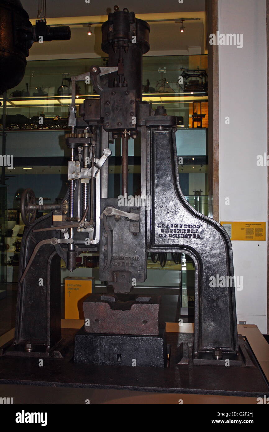 Nasmyth Steam Hammer, circa 1850. A large tool used for shaping wrought