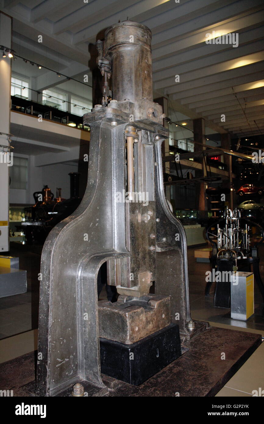 Nasmyth Steam Hammer, circa 1850. A large tool used for shaping wrought