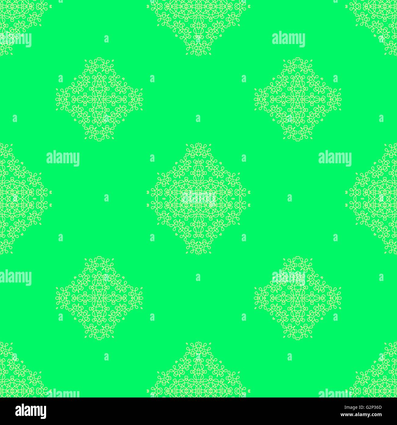 Seamless Texture on Green. Element for Design. Stock Vector