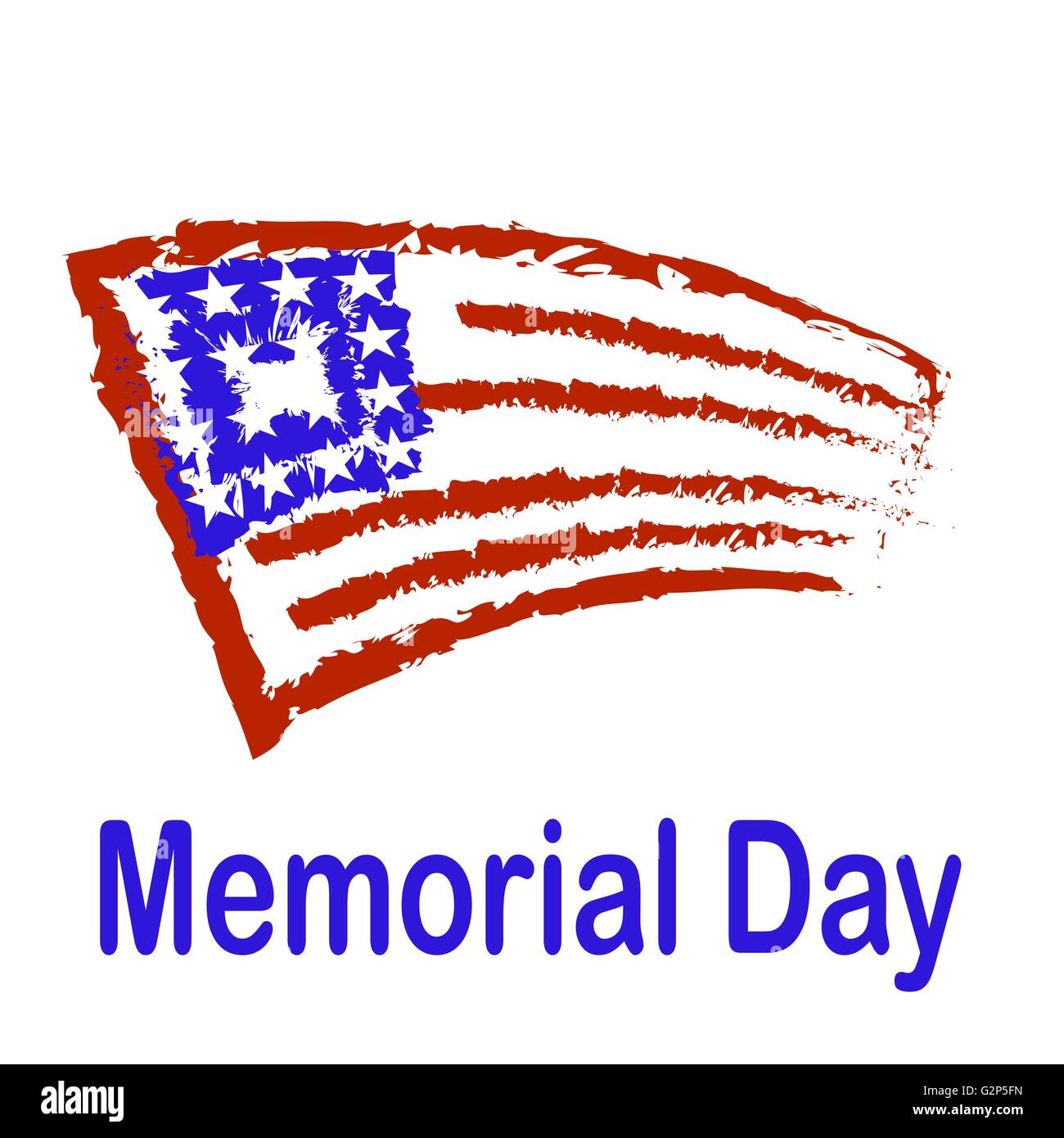 Memorial Day American Flag Background Stock Vector Image & Art - Alamy