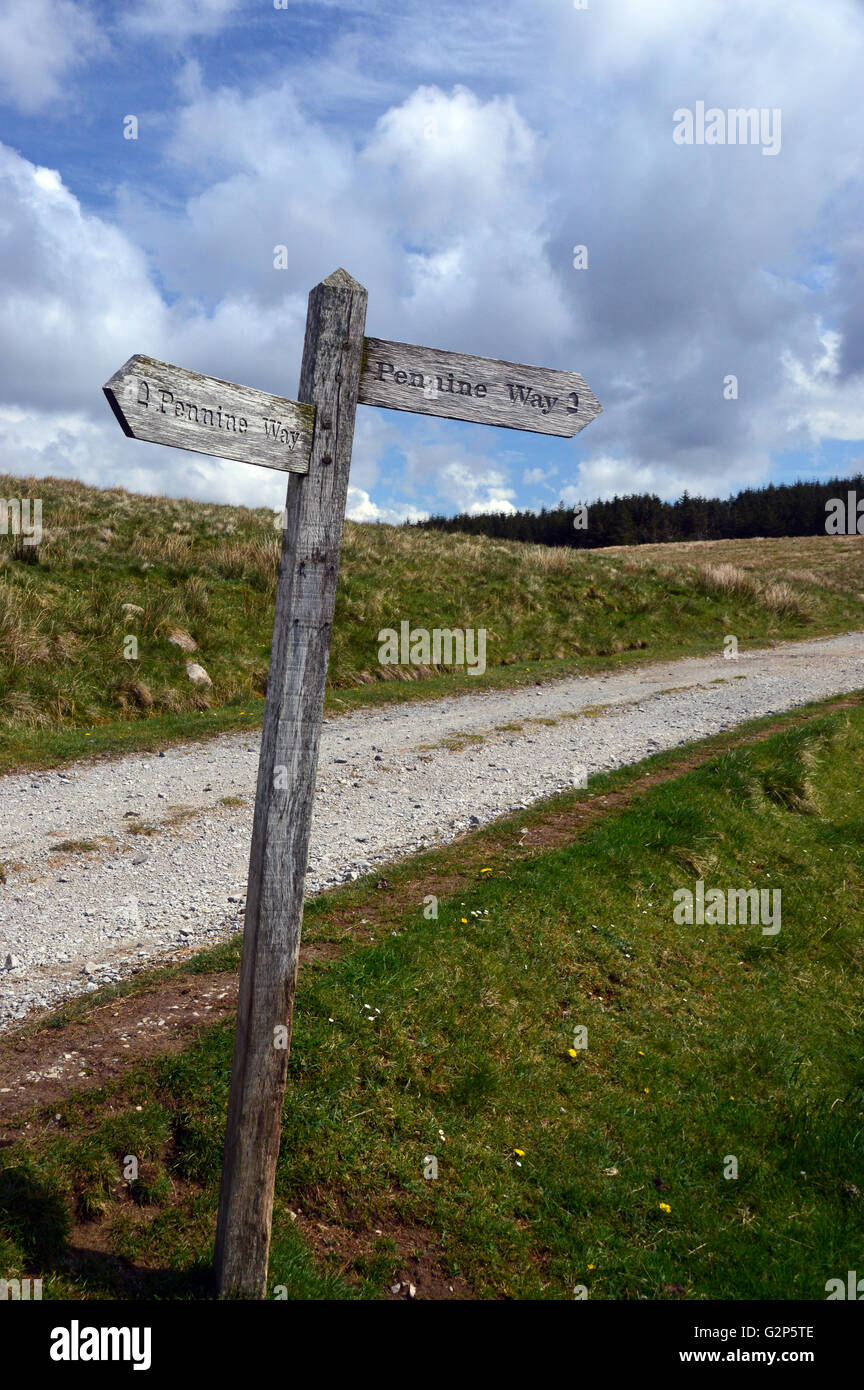 On Route Of Pennine Way National Trail High Resolution Stock ...