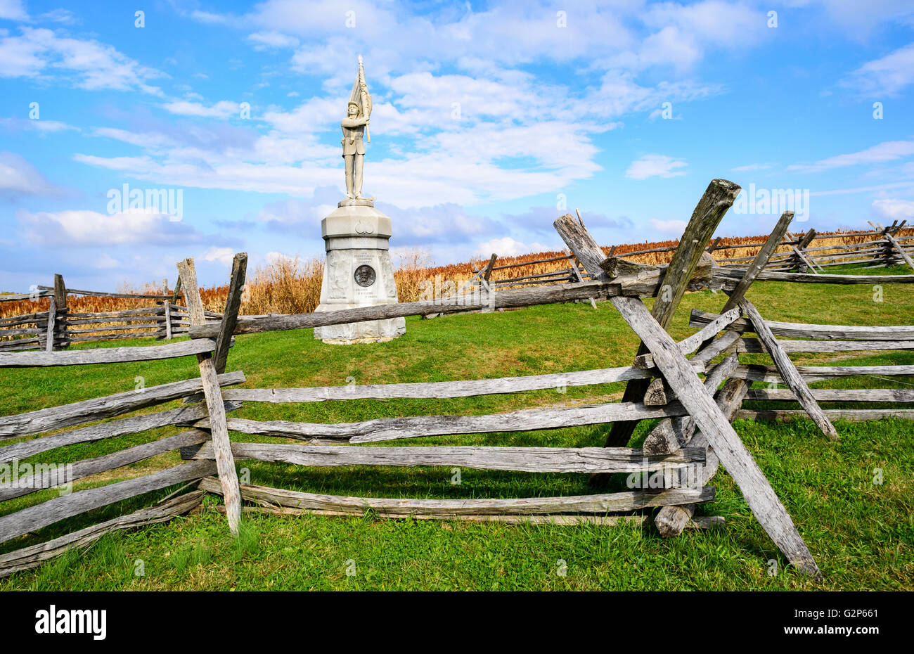 Antietam National Battlefield Stock Photo