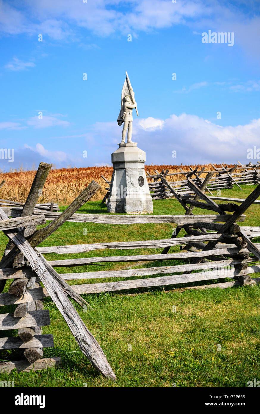 Antietam National Battlefield Stock Photo