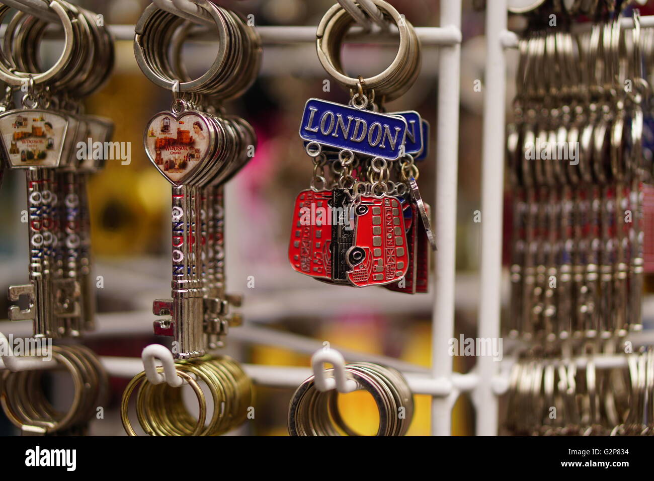 Tourist Key Rings Windsor Stock Photo