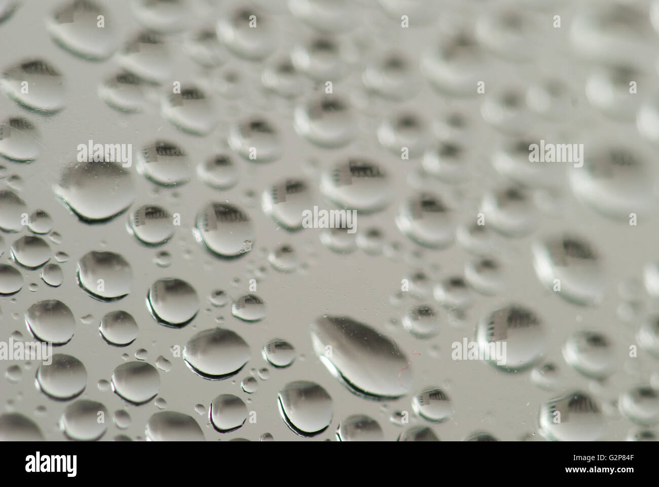 close-up of water drops on the blue background Stock Photo - Alamy
