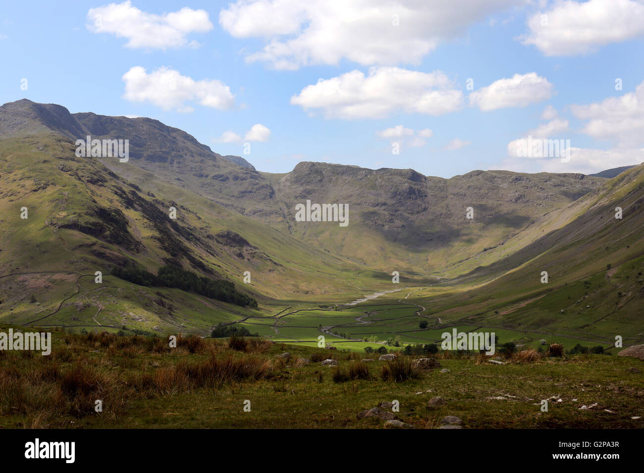 Langsdale in the Lake District Stock Photo - Alamy