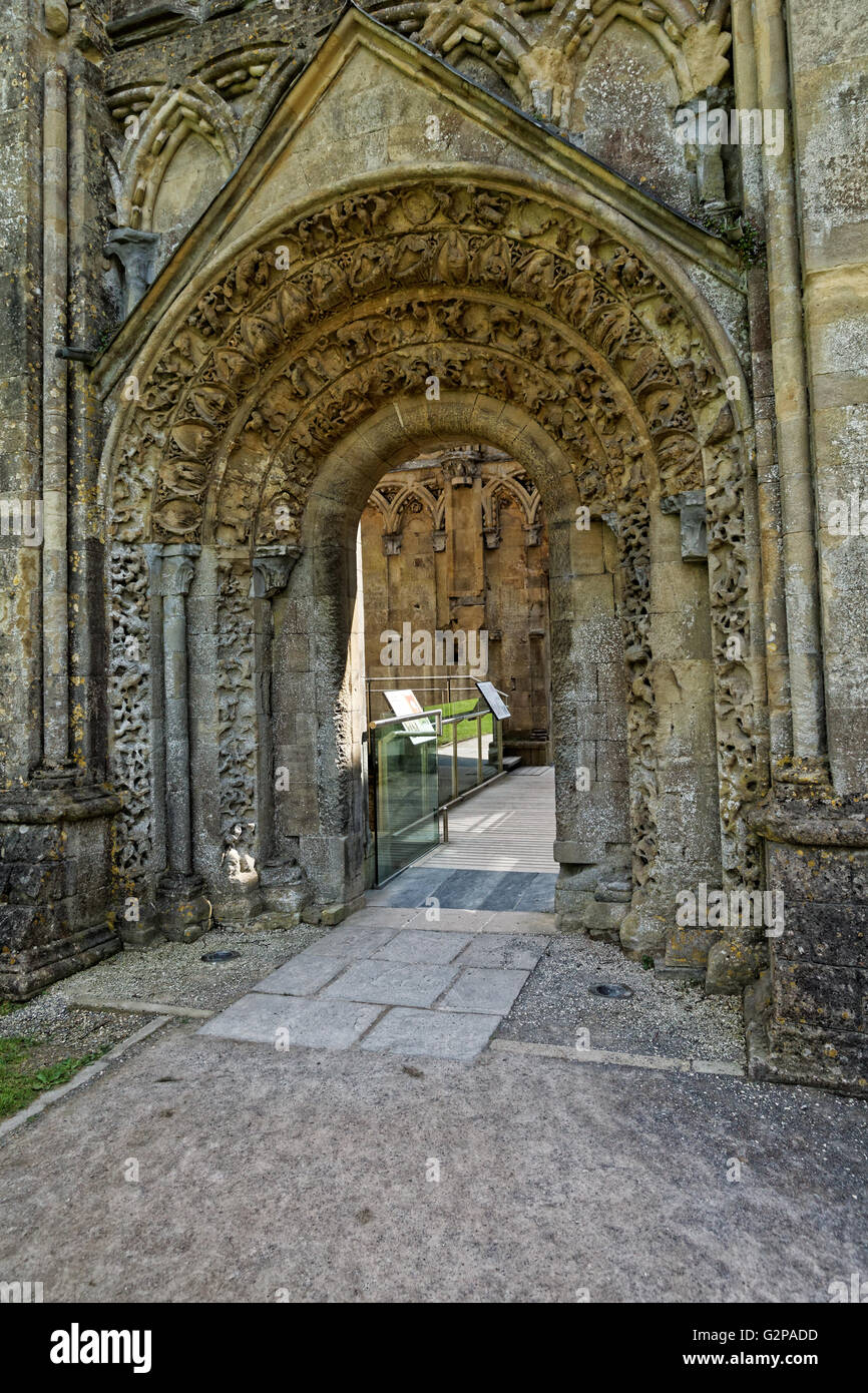 Lady Chapel at Glastonbury Abbey Stock Photo