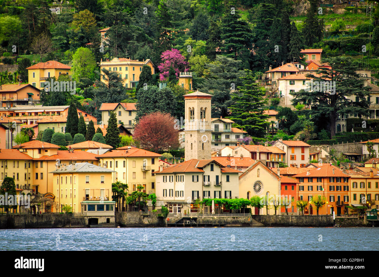 Lago di Como (Lake Como) Torno Stock Photo