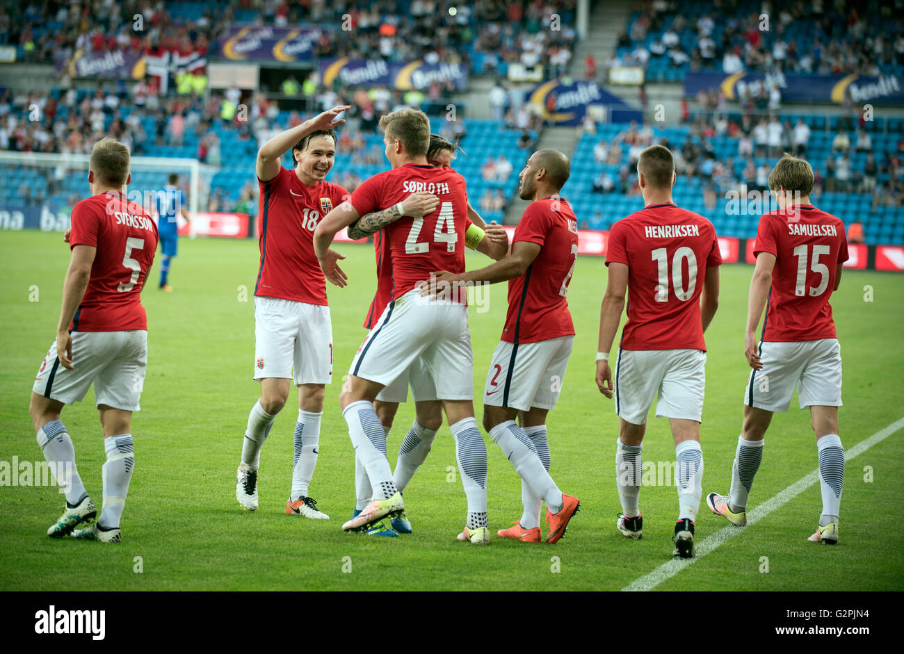Norway international football team hi-res stock photography and images