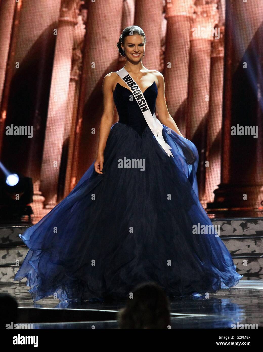 Las Vegas, NV, USA. 1st June, 2016. Miss Wisconsin USA, Kate Redeker in attendance for The 2016 MISS USA Preliminary Competition - Part 2, T-Mobile Arena, Las Vegas, NV June 1, 2016. Credit:  James Atoa/Everett Collection/Alamy Live News Stock Photo