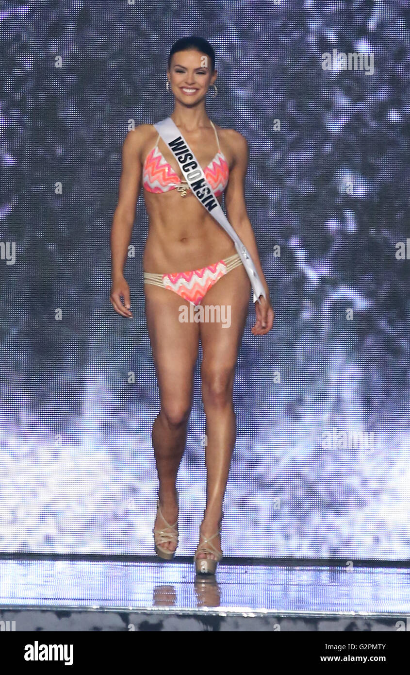 Las Vegas, NV, USA. 1st June, 2016. 01 June 2016 - Las Vegas, Nevada - Miss Wisconsin, Kate Redeker. 2016 Miss USA Pageant Preliminary Competition at the T-Mobile Arena. Photo Credit: MJT/AdMedia Credit:  Mjt/AdMedia/ZUMA Wire/Alamy Live News Stock Photo