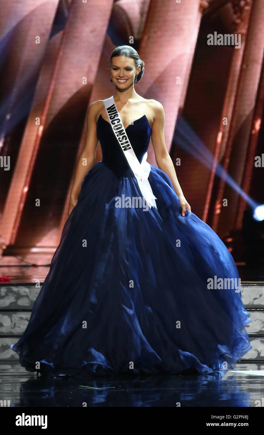 Las Vegas, NV, USA. 1st June, 2016. 01 June 2016 - Las Vegas, Nevada - Miss Wisconsin, Kate Redeker. 2016 Miss USA Pageant Preliminary Competition at the T-Mobile Arena. Photo Credit: MJT/AdMedia Credit:  Mjt/AdMedia/ZUMA Wire/Alamy Live News Stock Photo