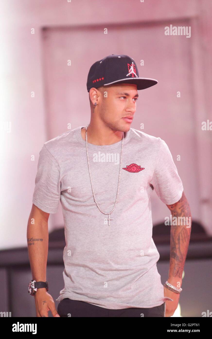 New York, NY, USA. 1st June, 2016. Neymar da Silva Santos Junior in  attendance for Neymar Jr. Michael Jordan Collection Celebration, Terminal  23, New York, NY June 1, 2016. © Achim Harding/Everett