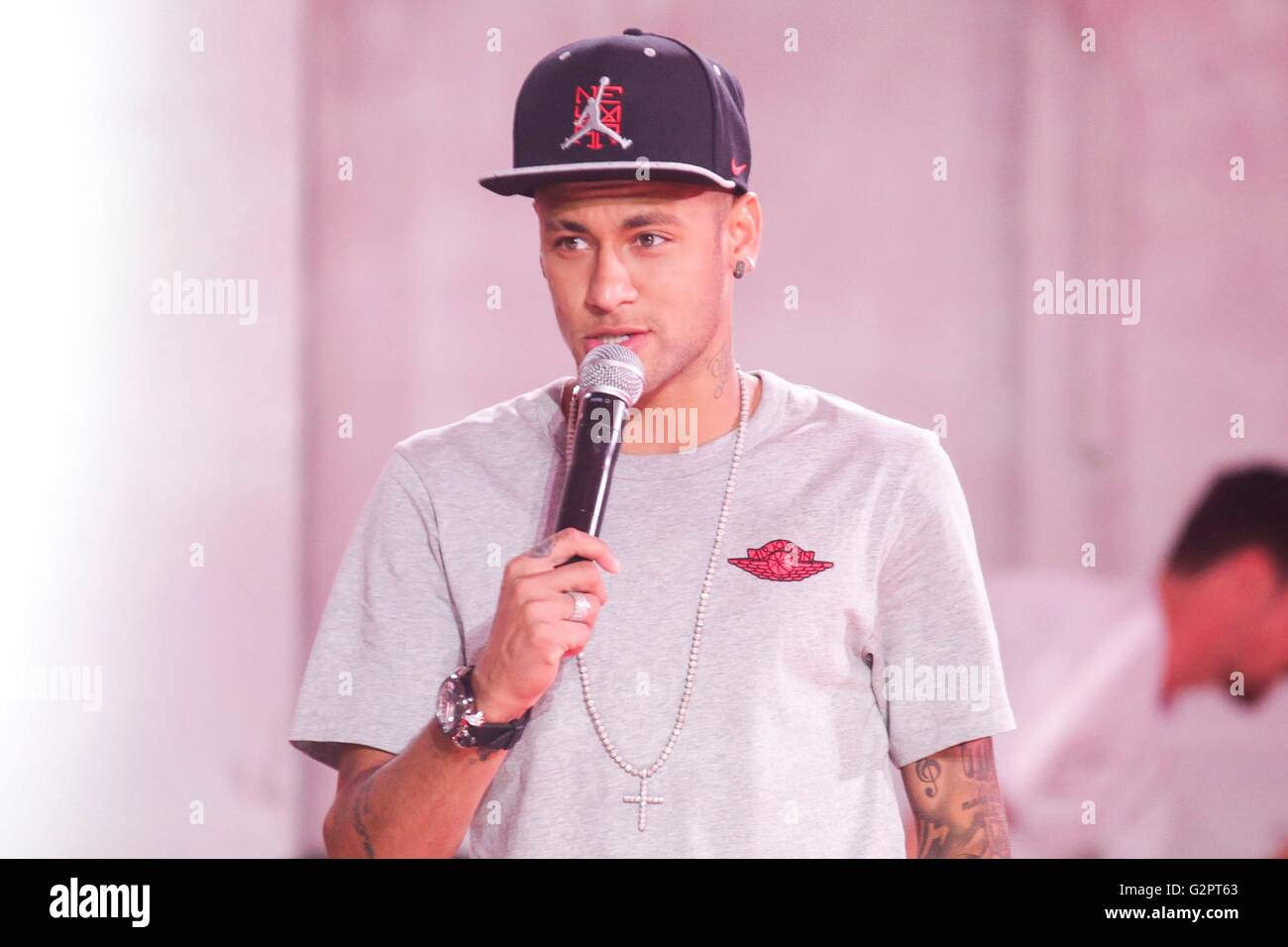 Neymar da Silva Santos Junior attends the Neymar Jr. + Michael Jordan  News Photo - Getty Images