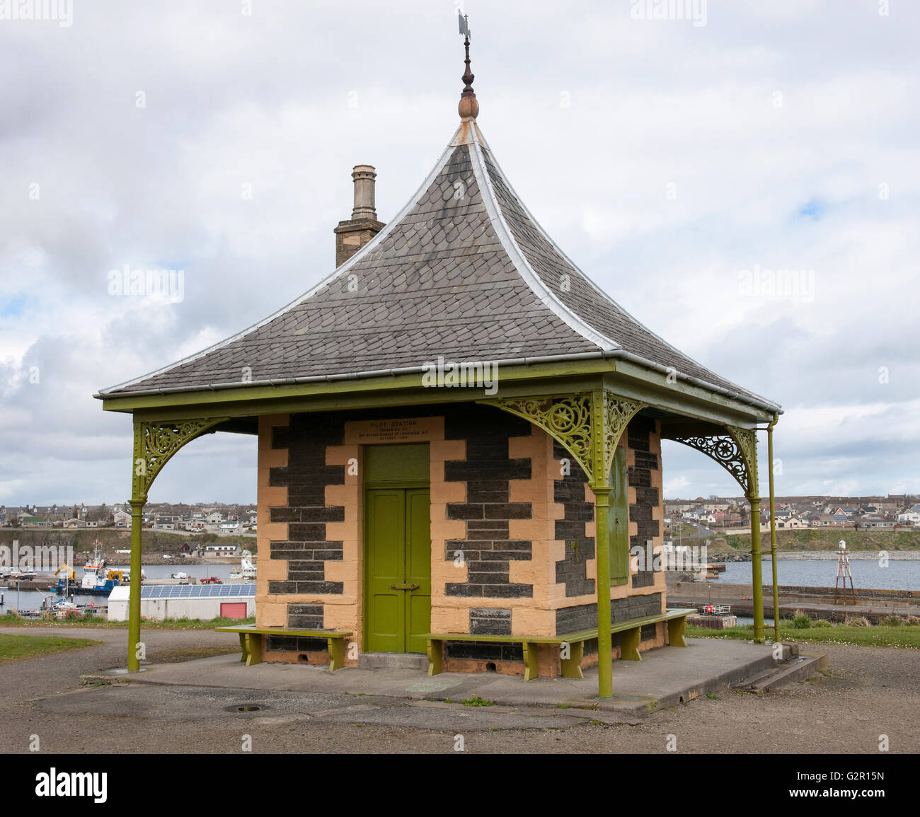 Old Pilot Station, Pulteneytown, Wick, Caithness, Scotland, UK Stock Photo