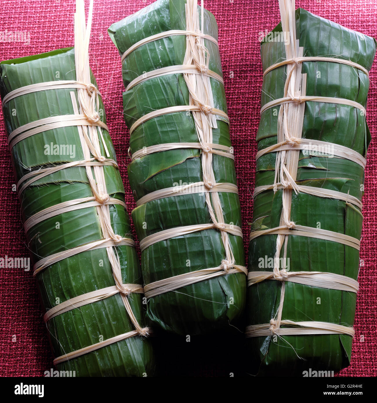 Vietnamese food, traditional food on tet holiday in spring, banh tet ...