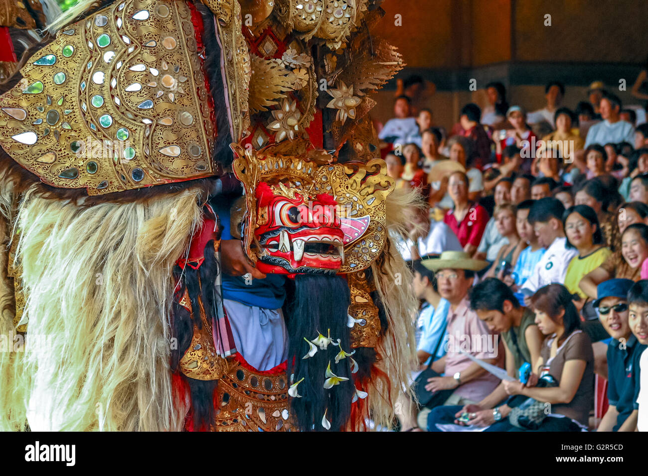 Indonesia Bali Suwung Dancers performing a traditional Balinese Barong ...