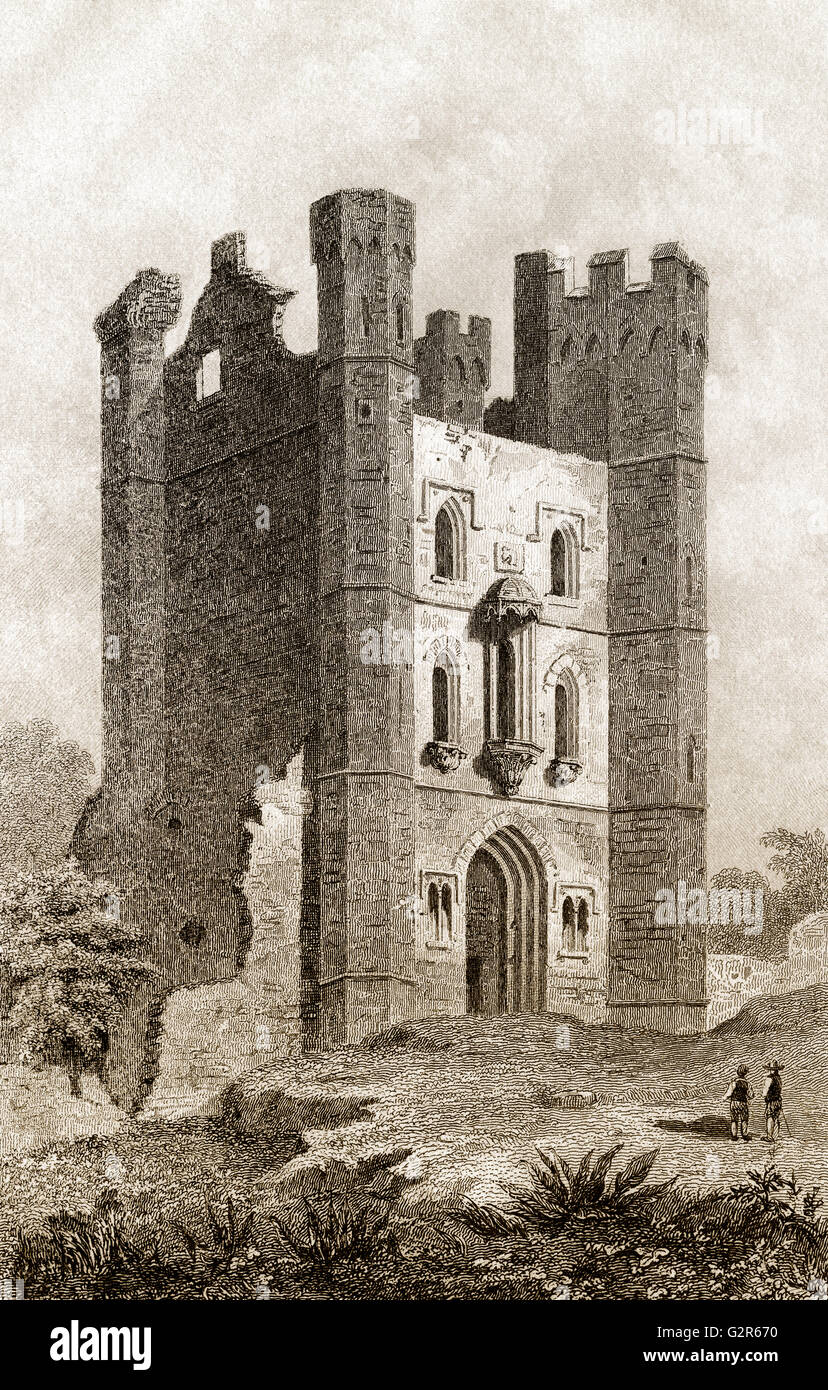 Middleton Towers, a gatehouse built in 15th century, Middleton, Norfolk, England, UK Stock Photo