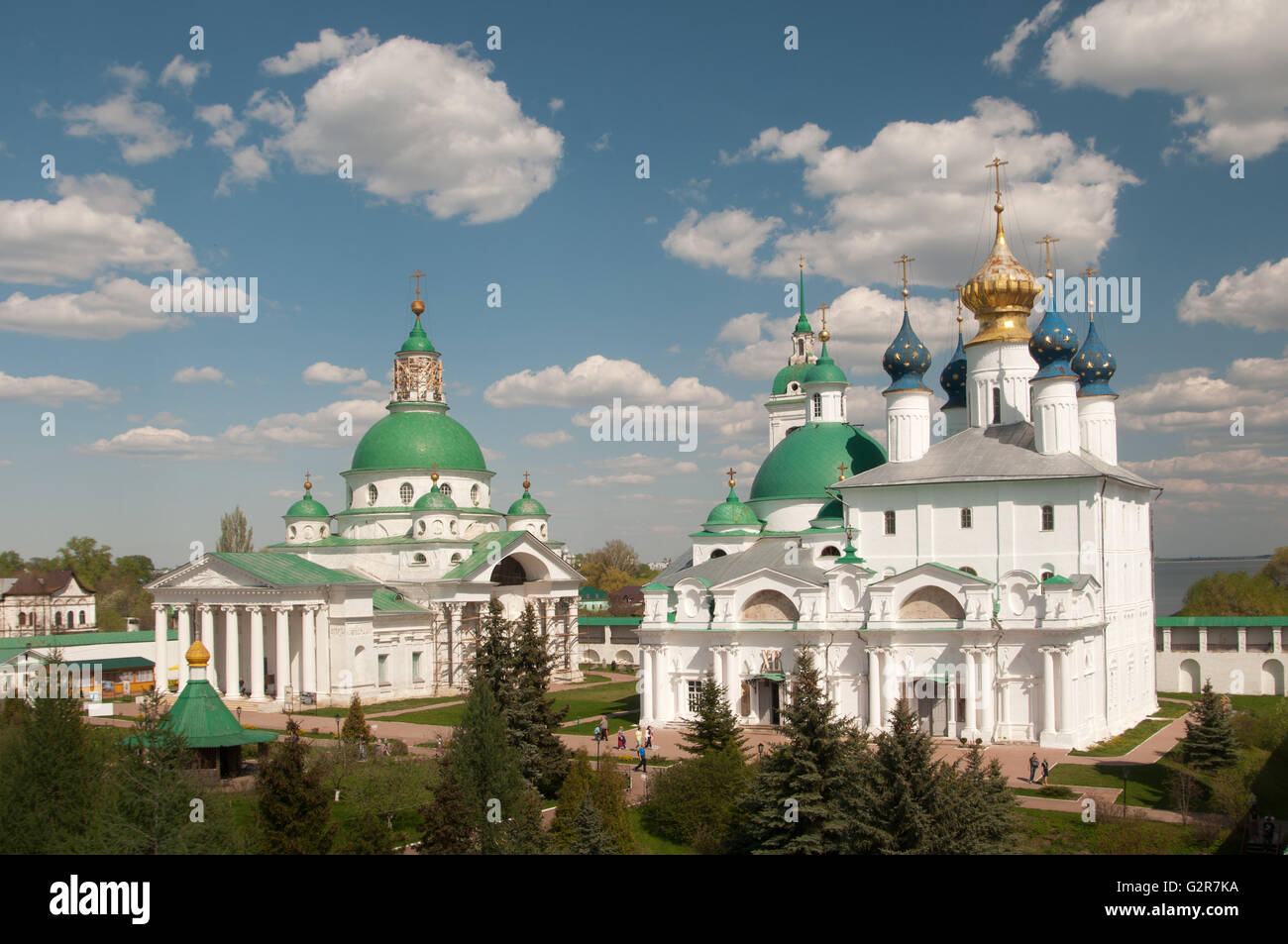ROSTOV, RUSSIA, MAY 08. 2016: - Rostov the Great, Spaso-Yakovlevsky Dmitriev monastery, The Cathedral Of The Conception Of Anne Stock Photo