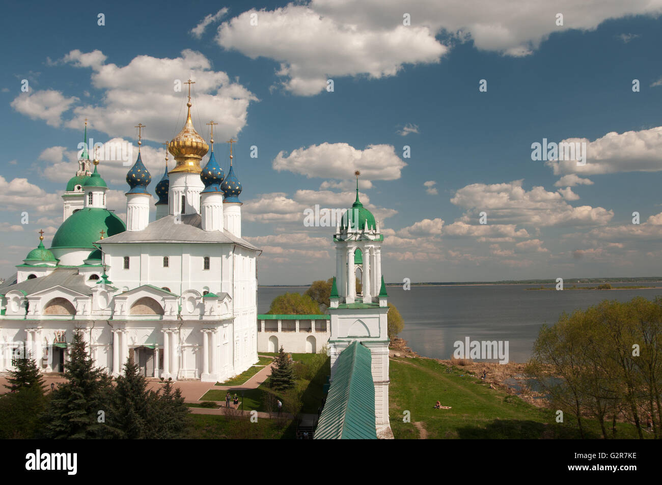 ROSTOV, RUSSIA, MAY 08. 2016: - Rostov the Great, Spaso-Yakovlevsky Dmitriev monastery Stock Photo