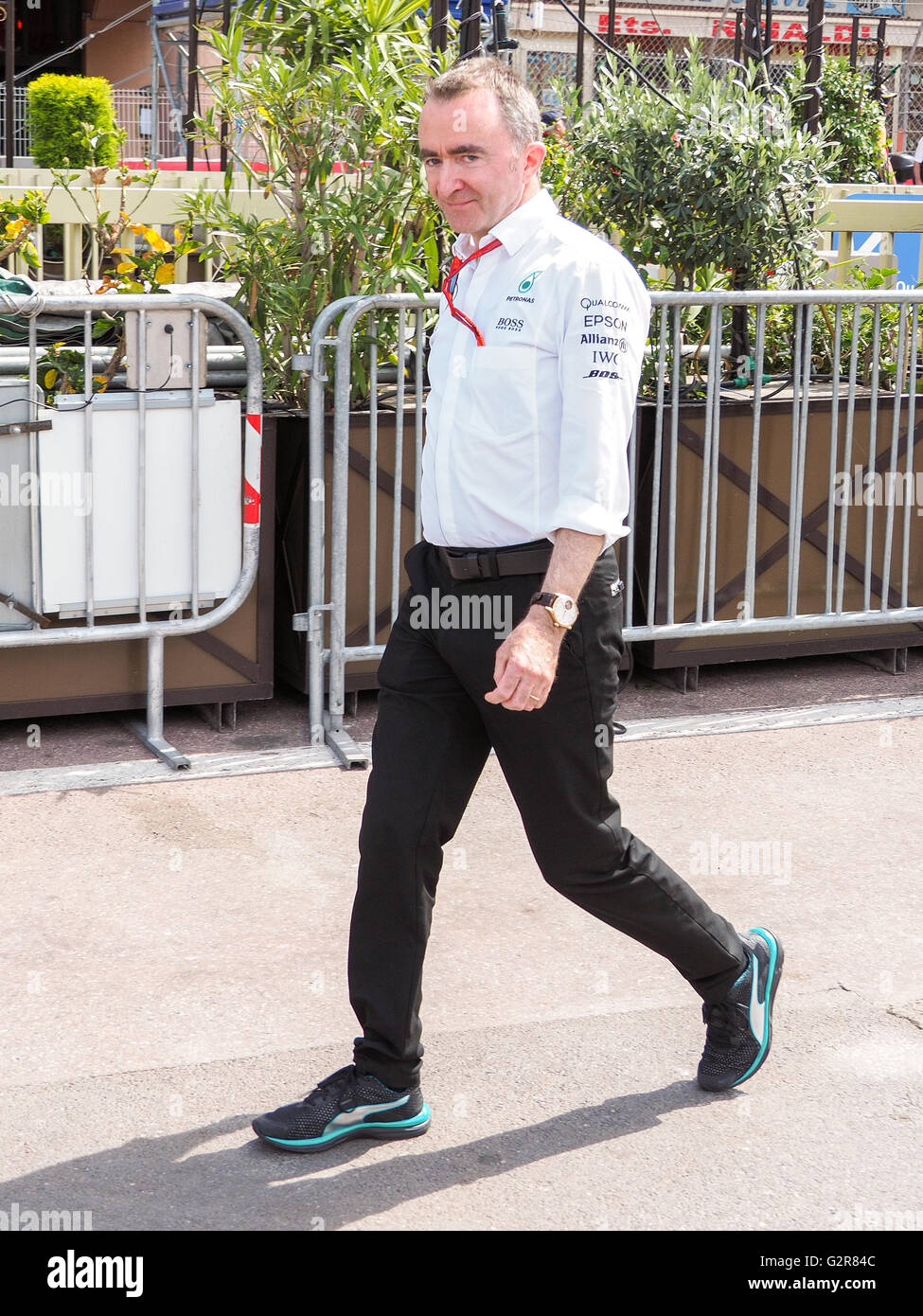 Monaco, France, May 27th 2016: Paddy Lowe, motor racing engineer and executive director of Mercedes Formula One team. Stock Photo