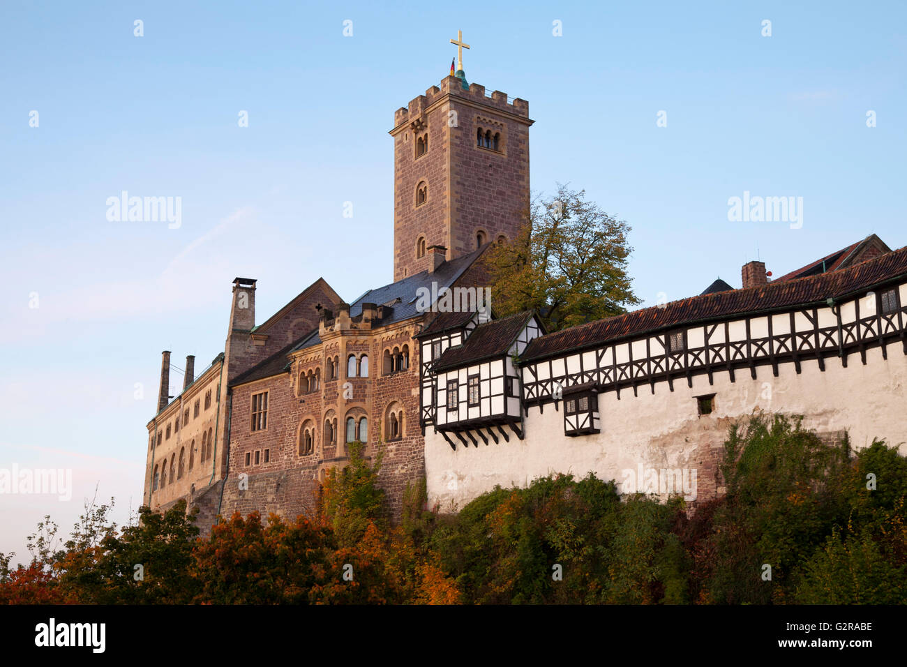 Wartburg Castle in the morning light, UNESCO World Heritage Site ...
